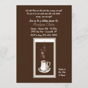 Invitation Quelque chose brasse l'invitation de douche