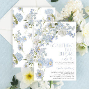 Invitation Quelque chose de bleu avant de faire aquarelle Flo