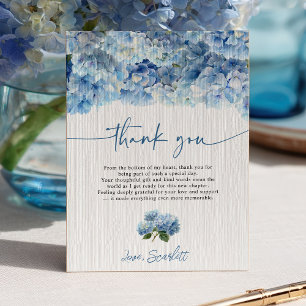 Invitation Quelque Chose de Bleu Avant de Faire Big Hydrangea