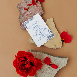 Invitation Quelque chose de bleu avant de faire douche nuptia