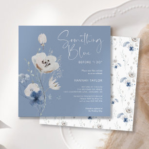 Invitation Quelque chose de bleu avant de faire Fête des mari