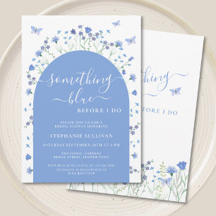 Invitation Quelque chose de bleu avant de faire Fête des mari