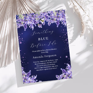 Invitation Quelque chose de bleu avant de faire Fête des mari
