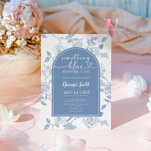 Invitation Quelque chose de bleu avant de faire Fête des mari