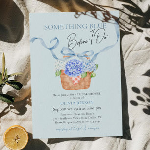 Invitation Quelque chose de bleu avant de faire Hydrangea Fêt