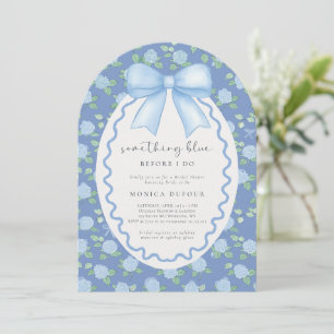 Invitation Quelque chose de bleu avant de faire Hydrangea Fêt