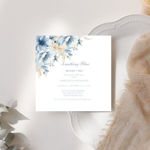 Invitation Quelque chose de bleu avant de faire la douche nup