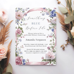 Invitation Quelque chose de bleu avant de faire une Baby Show