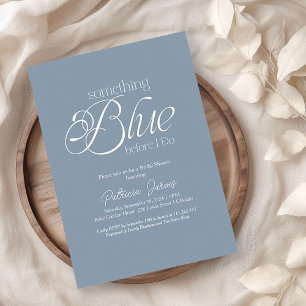 Invitation Quelque Chose de Bleu Avant la Fête de Mariage
