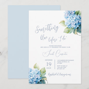Invitation Quelque chose de bleu avant que je fasse la Baby S