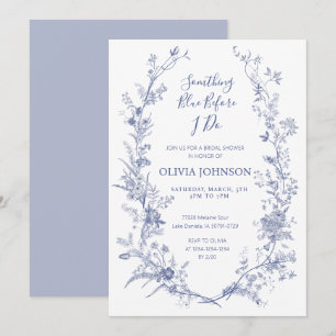 Invitation quelque chose de bleu avant que je fasse une fête