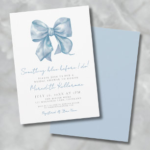 Invitation Quelque Chose de Bleu Avant que je ne dise "Oui" à