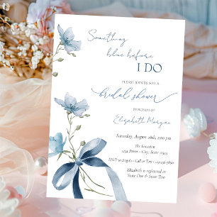 Invitation Quelque Chose De Bleu Avant Que Je Ne Fasse Des Fl