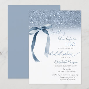 Invitation Quelque chose de bleu avant que je ne m'incline ét