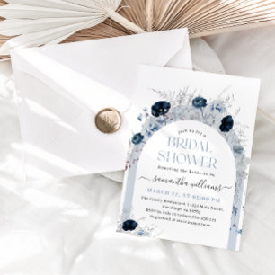 Invitation Quelque chose Fête des mariées florale d'aquarelle