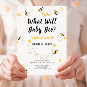 Invitation Qu'est-ce que Baby Bee Bumblebee Genre Révéler mig