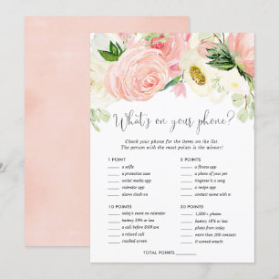 Invitation Qu'est-ce qu'il y a sur votre jeu de baby shower r