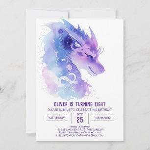 Invitation Quête de dragon pour garçon : Anniversaire