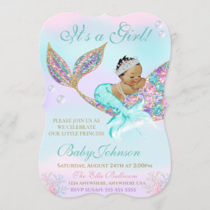Invitation Queue de Parties scintillant de Baby shower Vintag