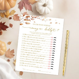 Invitation Qui A Dit Qu'Il Baby shower Jeu