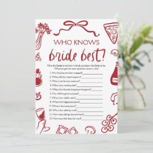 Invitation Qui Connaît La Mariée Meilleure Fête des mariées J