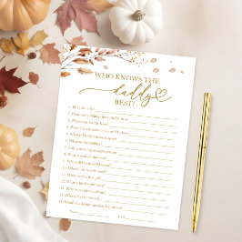 Invitation Qui connaît le Daddy meilleur jeu de Baby shower d