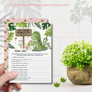 Invitation Qui connaît le mieux la future maman ? Baby Shower