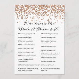 Invitation Qui connaît Mariée et Rose de chambre Gold Bridal