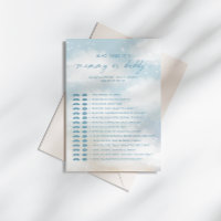 Qui L'A Dit Maman | Daddy Baby shower Game Card