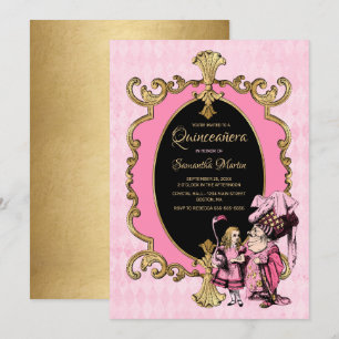 Invitation Quinceanera Alice Au Pays Des Merveilles, La Fête 