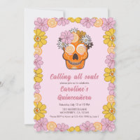 Quinceanera Florale du crâne de sucre