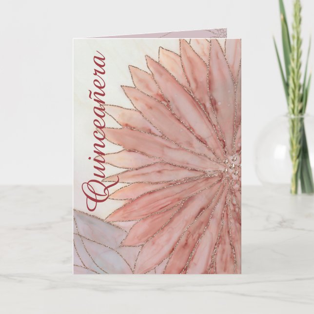 Invitation Quinceanera Folded Photo 15th Birthday Party (Devant)