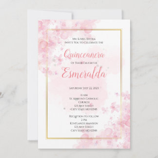 Invitation Quinceañera, Invitation Sweet 15