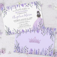 Quinceañera Lilac Purple Floral Princesse
