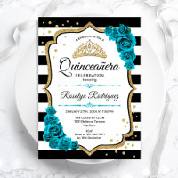 Quinceanera turquoise or blanc