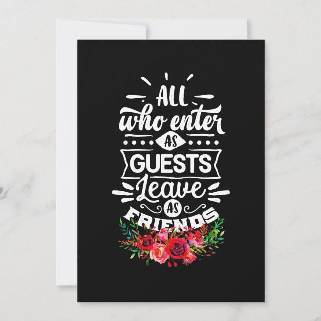 Invitation Quitter en amis (Devant)