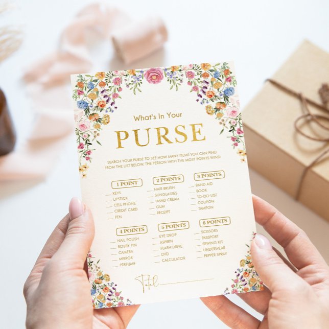 Invitation Qu'y a-t-il dans votre Fête des mariées de poche (Créateur téléchargé)