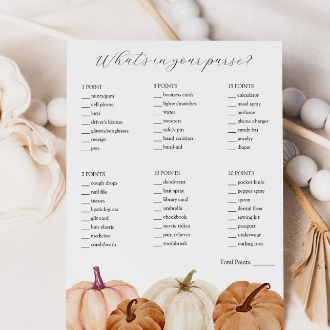 Invitation Qu'y a-t-il dans votre jeu de douche à sac (Créateur téléchargé)