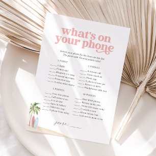 Invitation Qu'y a-t-il sur votre téléphone Baby Beach Douche