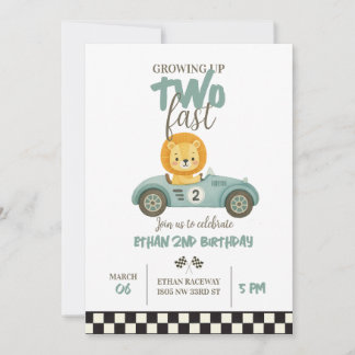 Invitation Race On Over – Car-Themed Birthday Invite