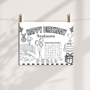 Invitation Race voiture coloriage page course voiture voiture