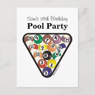 Invitation Rack Ball de la piscine