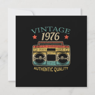 Invitation Radio vintage 1976 de qualité authentique Cadeau d