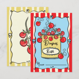 Invitation Raffin italien de couche de tomate cerise