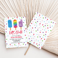 Rainbow Ice Pop Chill Summer Anniversaire
