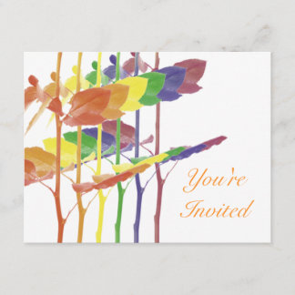 Invitation Rainbow Rose