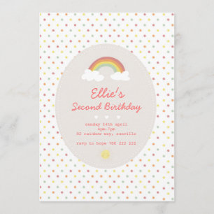 Invitation Rainbows & Sunshine