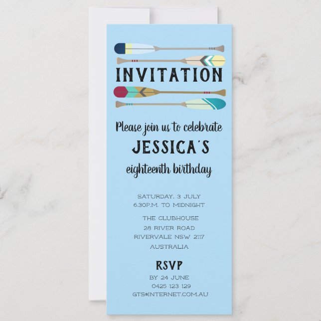 Invitation Rames de style vintage (Devant)