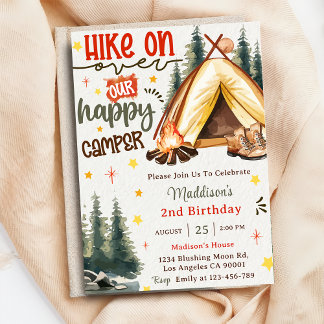 Invitation Randonnée Sur Notre Joyeux Camper Anniversaire