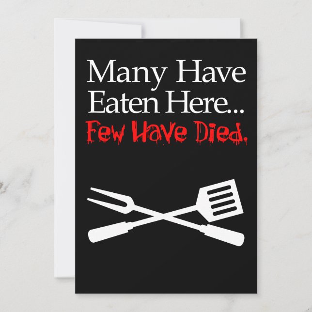 Invitation Rares sont ceux qui sont morts à l'invitation (Devant)